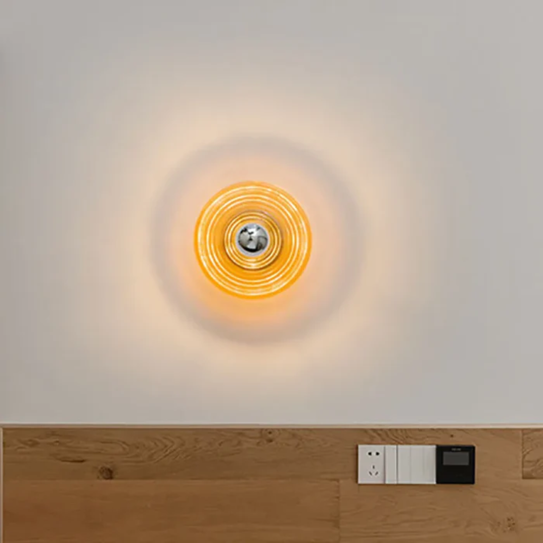 Brehn | Vintage Glas Wandlampe