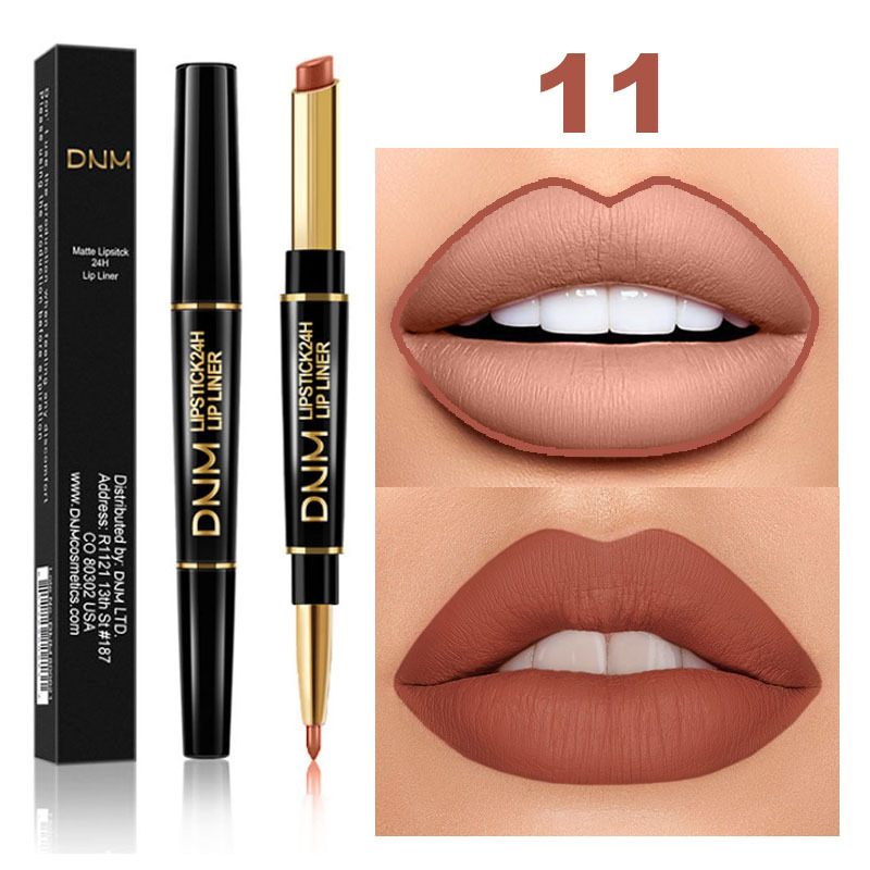 Brehn | 2-in-1 Dual-Lippenstift & Konturenstift | Matte Textur & Long-Lasting Finish | Hochpigmentiert & Wasserfest | 12 Farbvarianten für Präzisions-Makeup