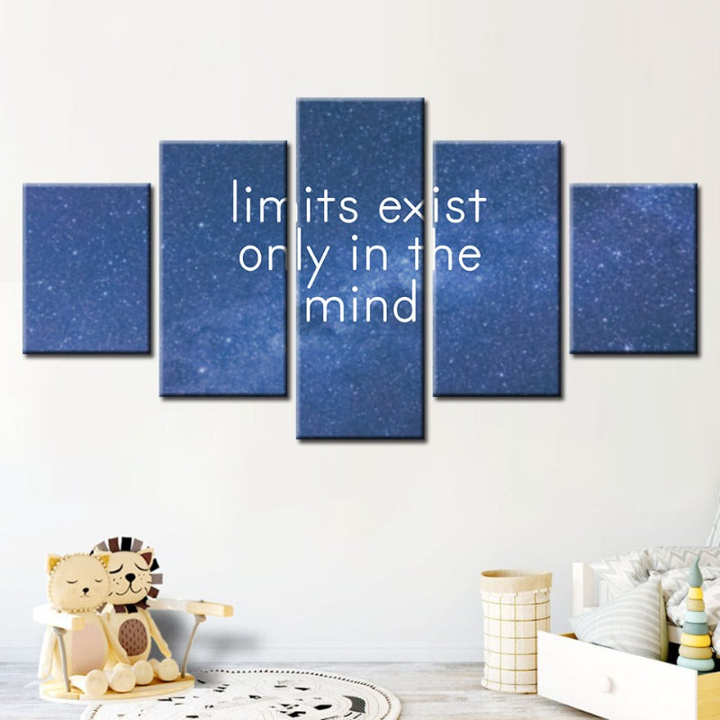 5-teilige Galaxy-Motivation - Leinwand Wand Kunst Malerei