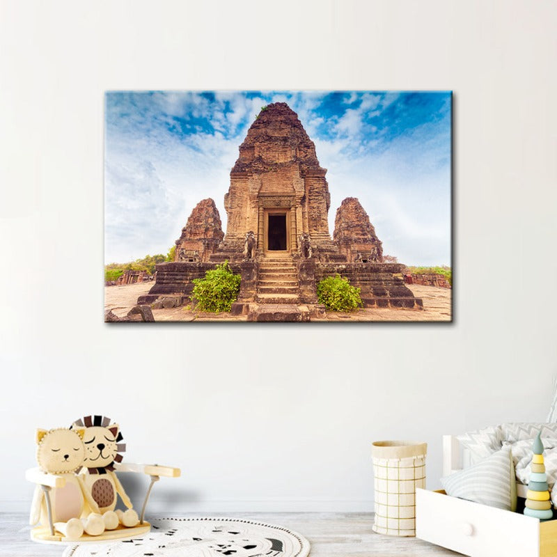 Antiker Tempel - Leinwand Wandkunst Gemälde