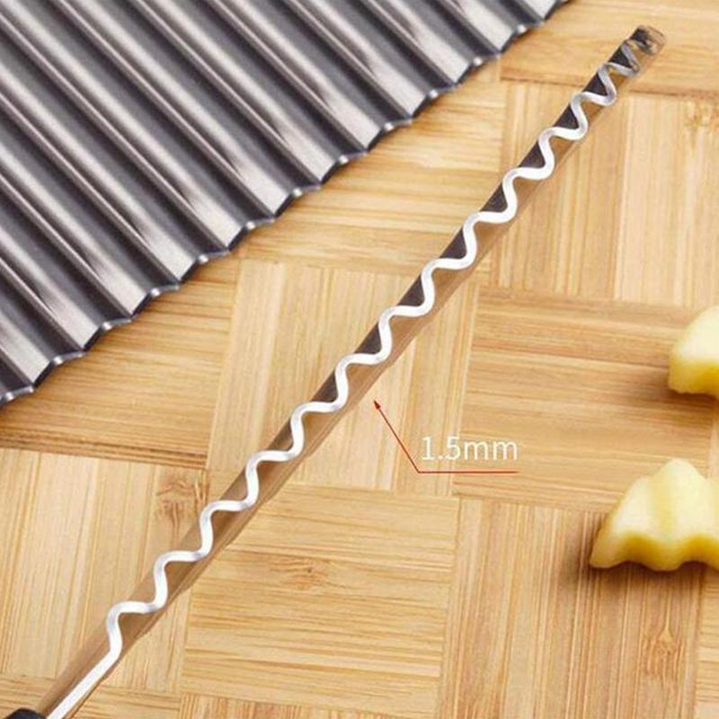 Wavy Blade Pommes Frites Schneider aus Edelstahl | Brehn