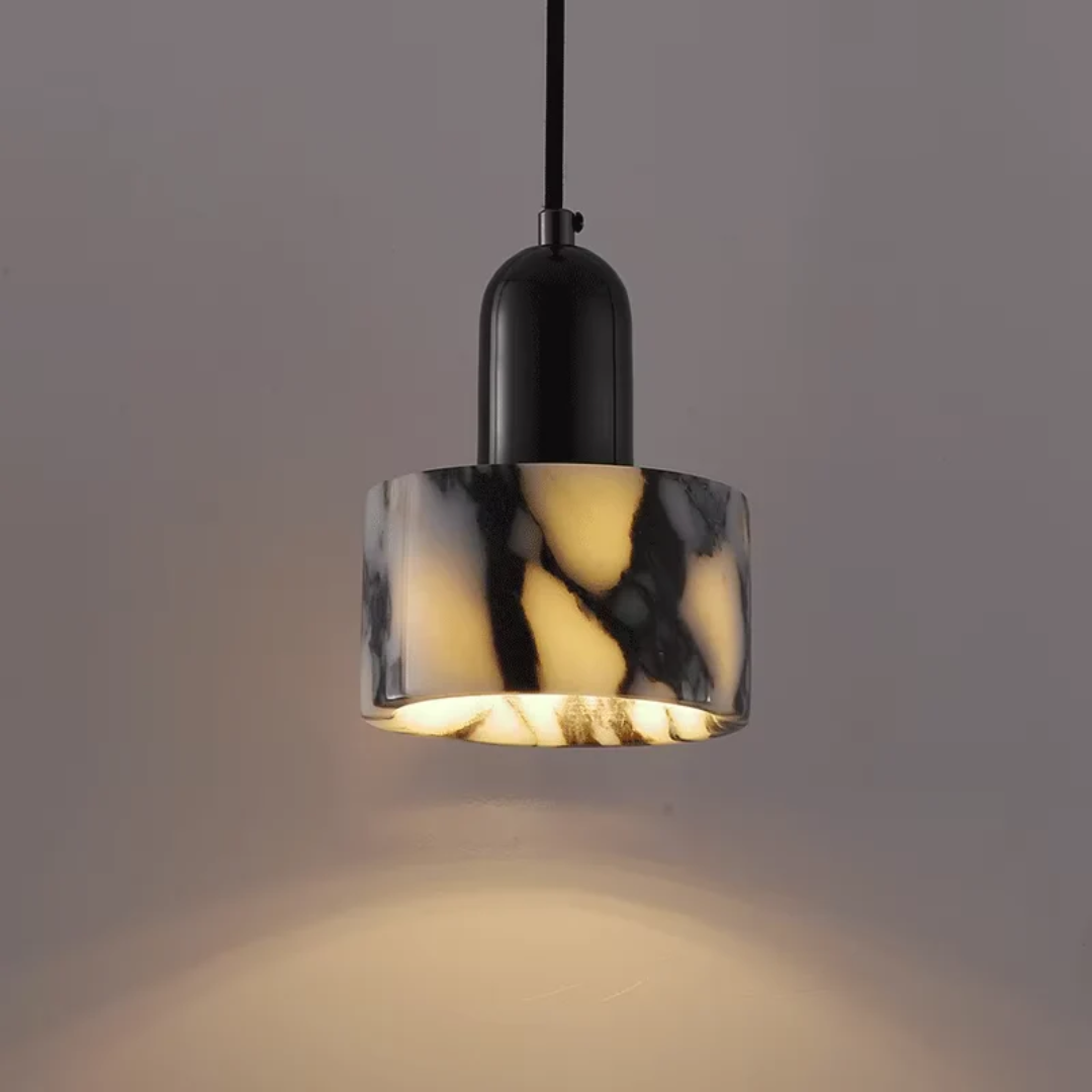 Brehn | Luxus Schwarze Marmor Design Pendelleuchte