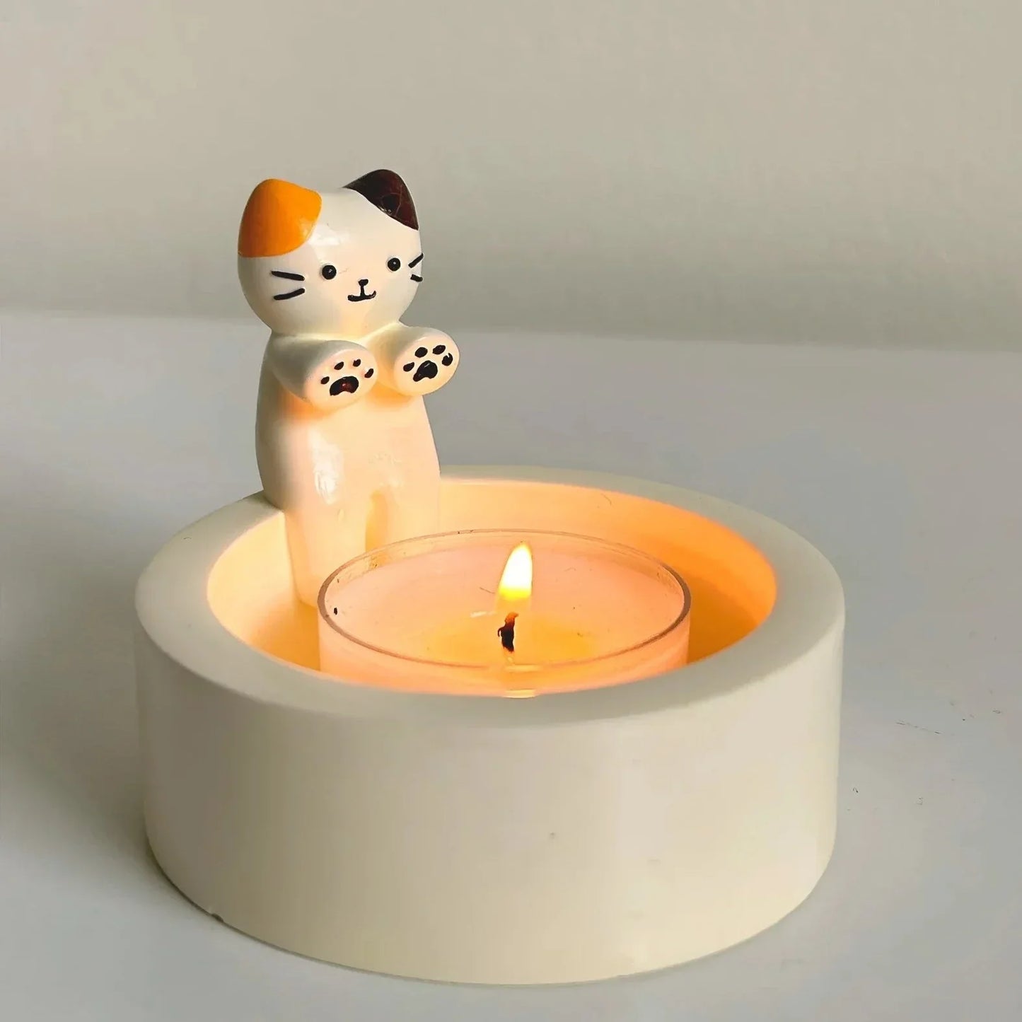 Süße Katzenkerzenhalter | Brehn
