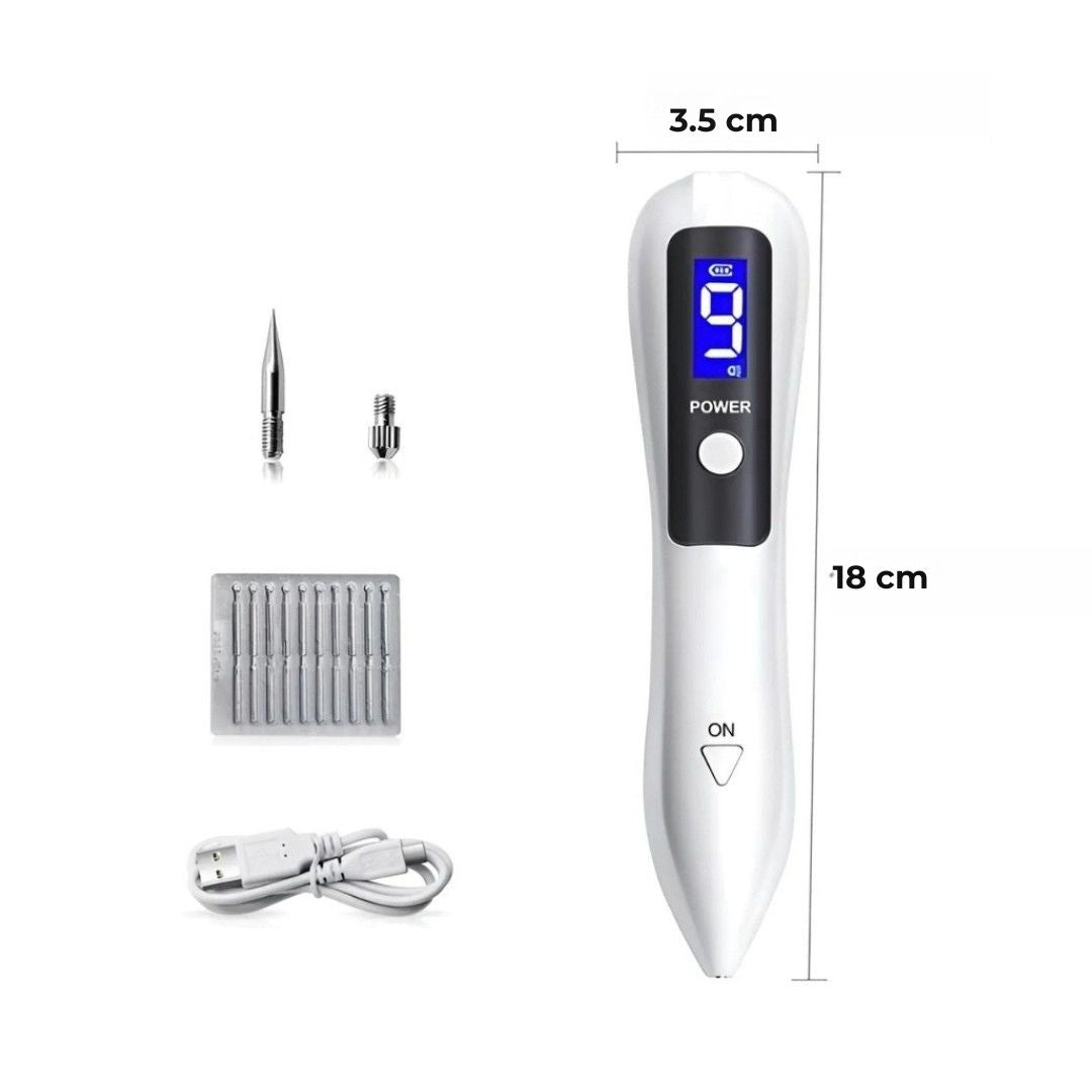 ClearSkinPro Laser Plasma Pen - Nicht-invasiv | zur Entfernung von Sommersprossen, Hautflecken, Punkten, Muttermalen und Tätowierungen zu Hause Brehn