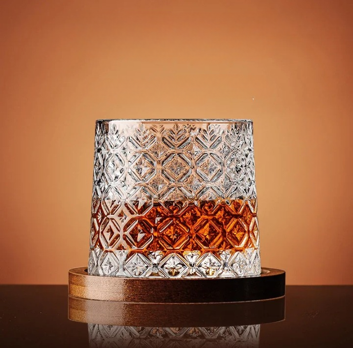 WhiskeySpin - Premium rotierendes Whiskeyglas Brehn