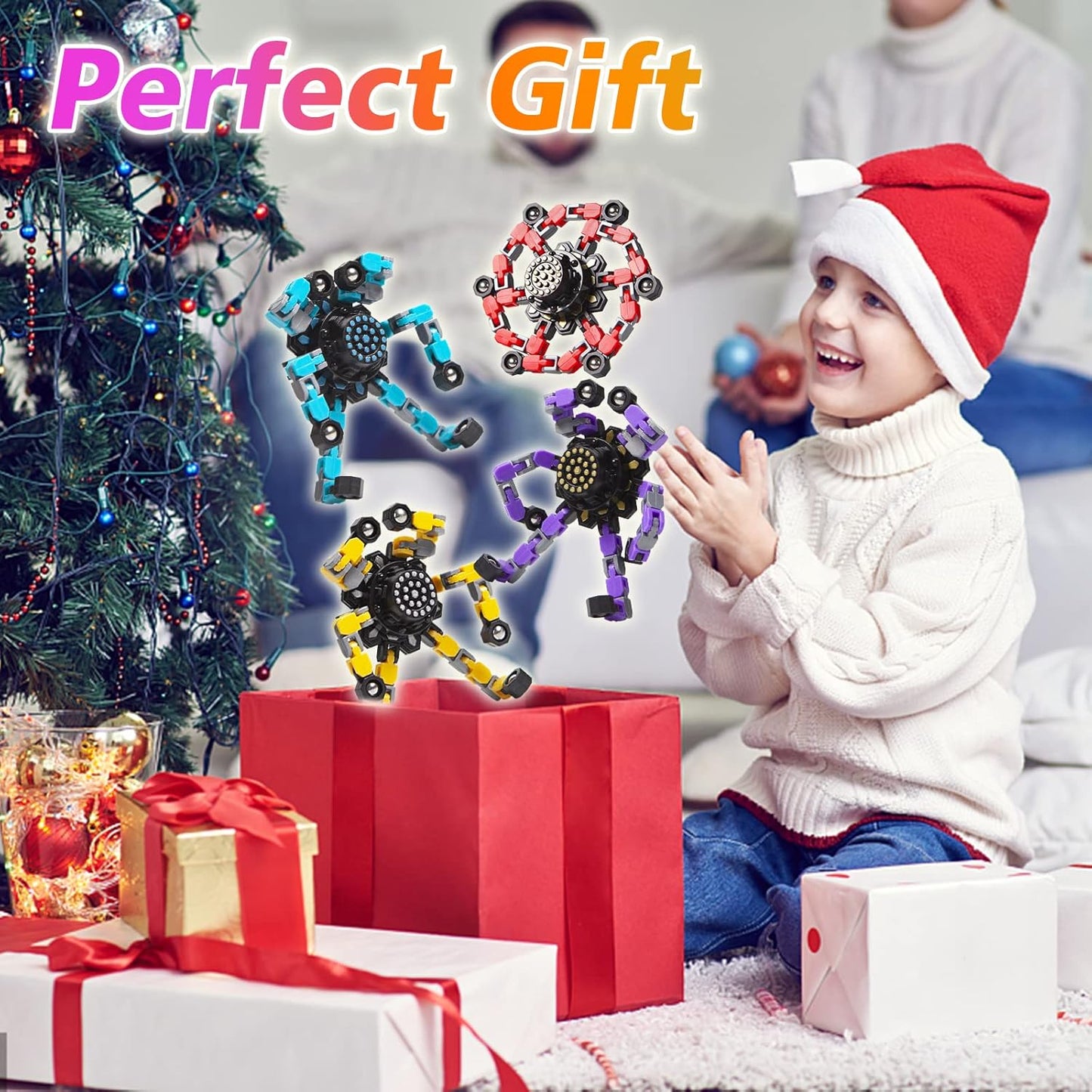 Brehn | Transformierbarer Fidget Spinner 4 Stk
