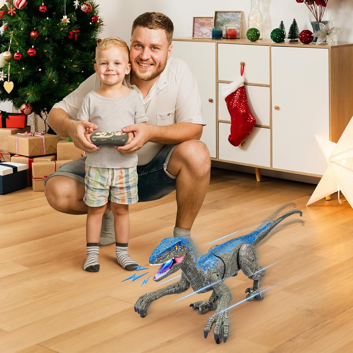 RaptorMove – Ferngesteuertes Dinosaurier-Spielzeug mit Sound, LED und realistischen Bewegungen