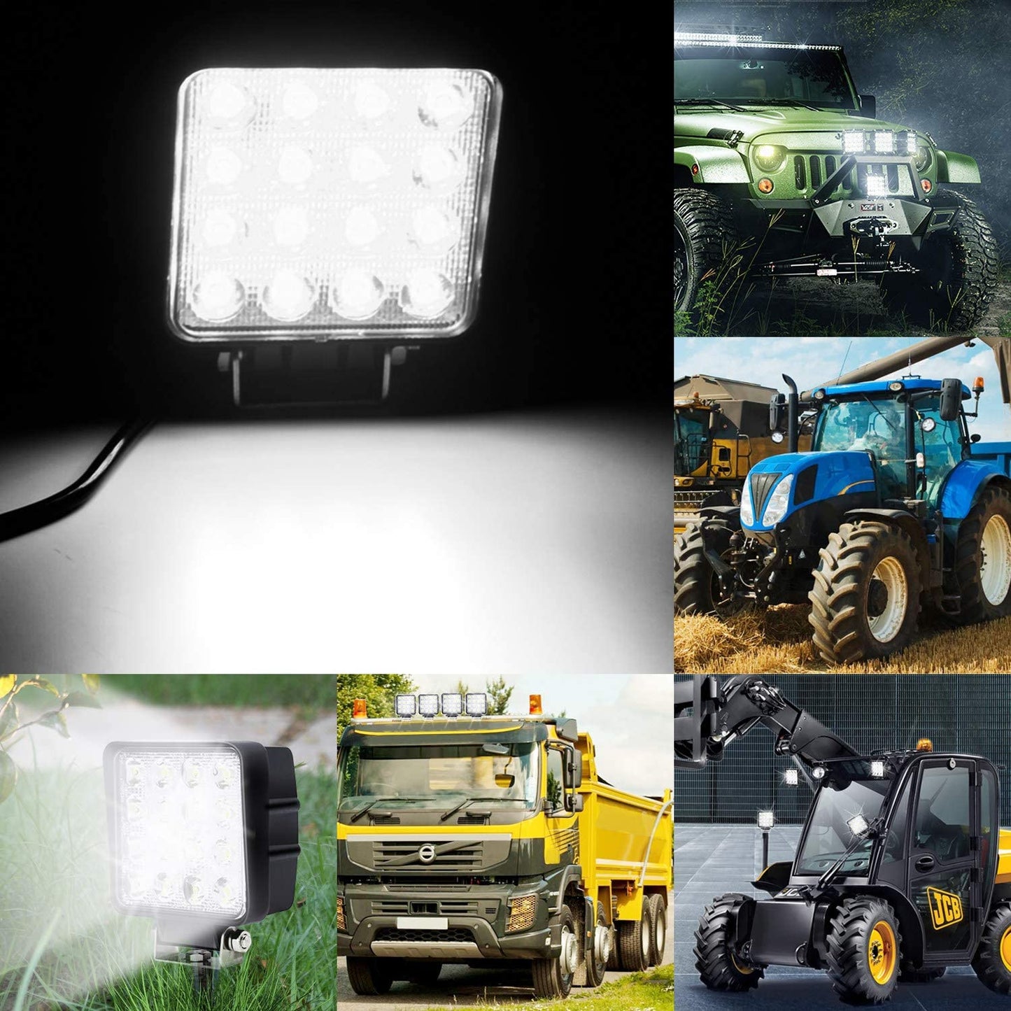 LED Arbeitsscheinwerfer 48W IP67 Rückfahrscheinwerfer 2X-10X | Brehn