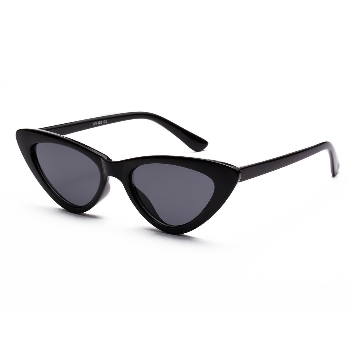 Damen Cat-Eye Sonnenbrille mit transparenter Rahmenkonstruktion und gelben Gläsern Brehn