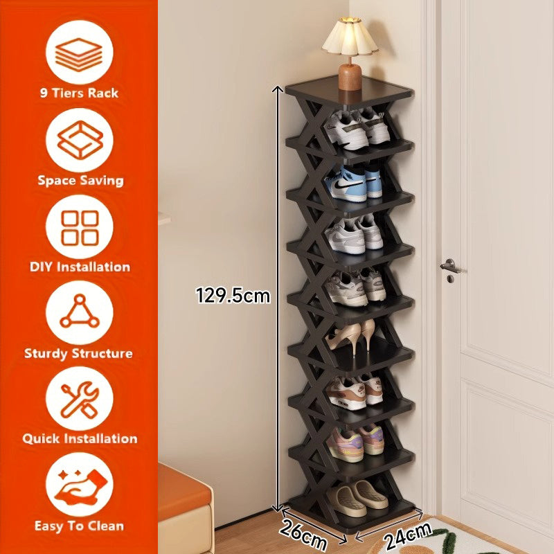 Schmales Schuhregal Turm | Brehn