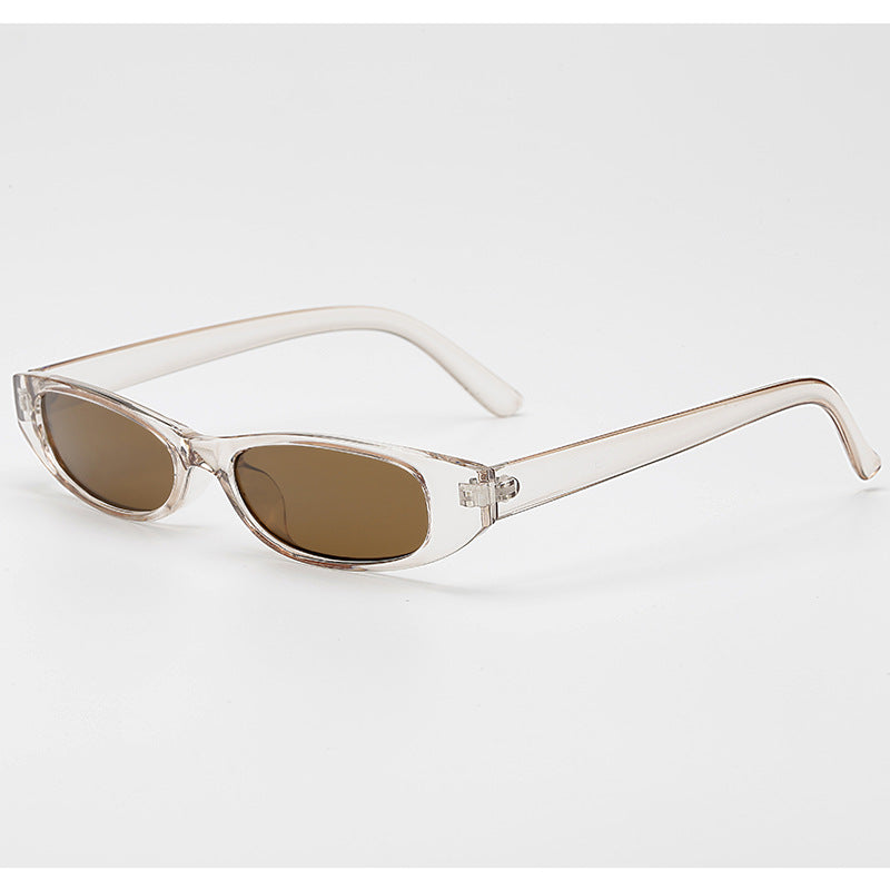 Damen schicke Sonnenbrille mit modernem Design und schmalem Rahmen Brehn