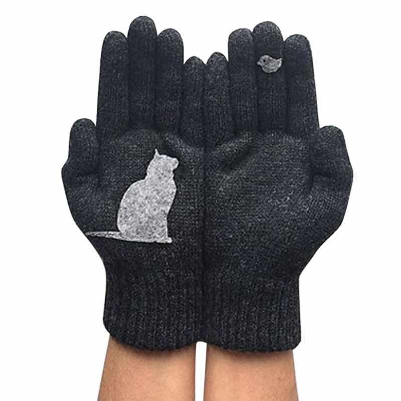 Brehn | Handschuhe aus Baumwolle im Katzenstil