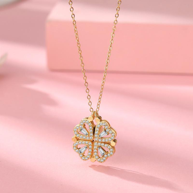 Hollow Four-Leaf Clover Necklace | Brehn