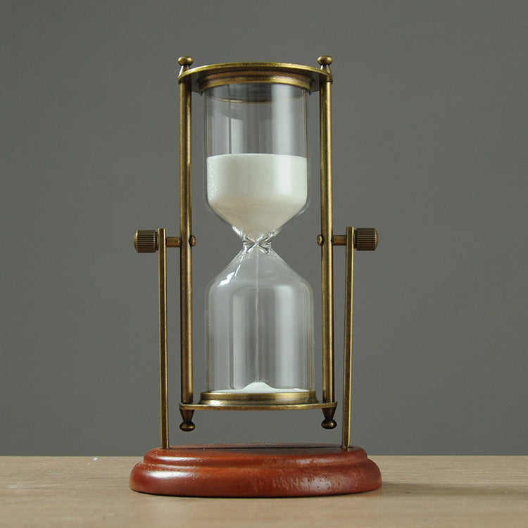 Vintage dekorative Sanduhr Buchstützen
