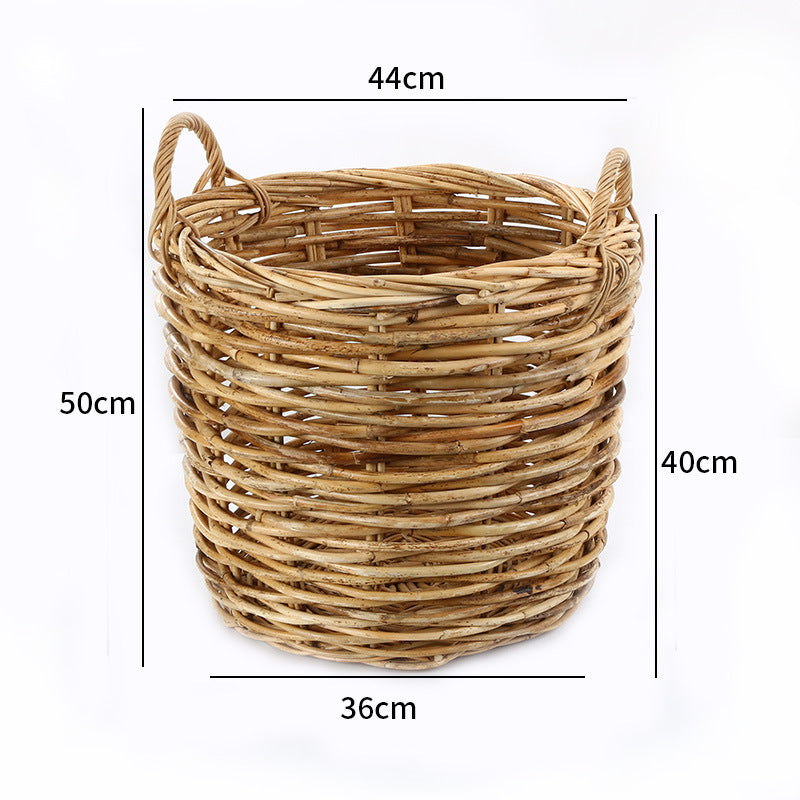 Unisex Aufbewahrungskorb aus handgewebtem Material Brehn