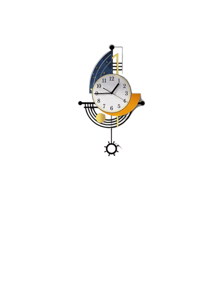 Brehn | Dekorative Wanduhr Navigation Segelboot Kreatives Design Uhr Innenuhr Dekoration Wohnzimmer Hintergrund Wanddeko