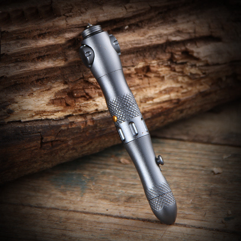 Brehn | Multifunktions-EDC-Stift mit Fensterheber, Licht & Spinner