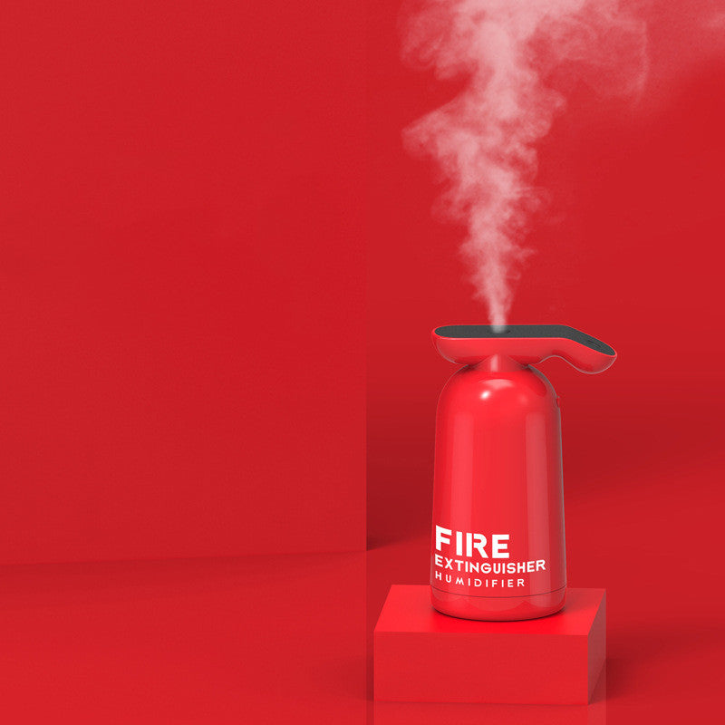 Brehn | Tragbarer USB-Luftbefeuchter, mit einzigartiger Feuerlöscherform & 200 ml klarem Wassertank, für Auto, Zuhause & Büro
