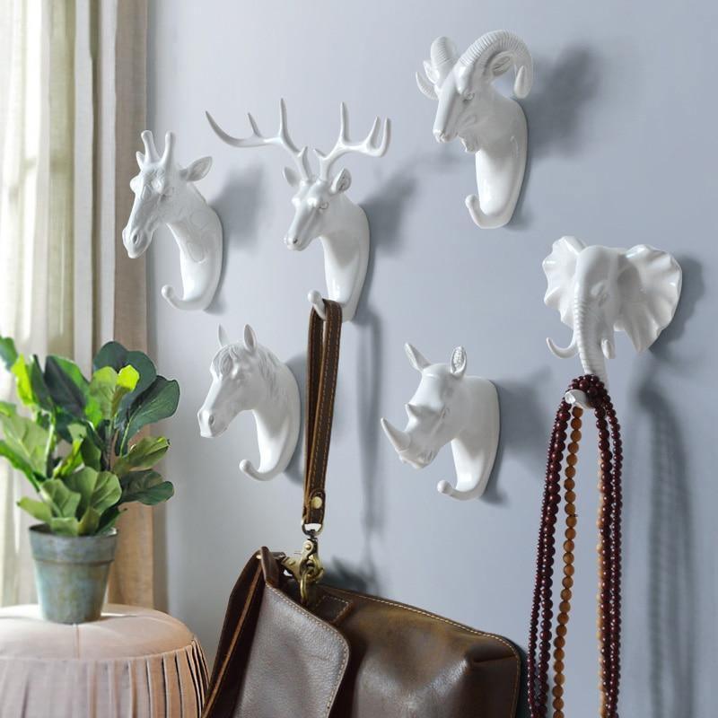 Brehn | WildHooks Tier Wandhaken | Dekorative Garderobenhaken | Robuste Wandhaken für Zuhause | Stilvolle Aufbewahrung