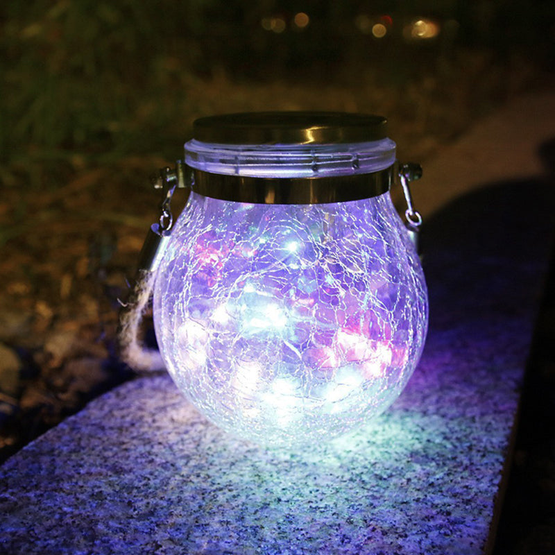 Moderne Art Deco Solar Orb Edelstahl Glas LED Außenleuchte für den Garten | Brehn