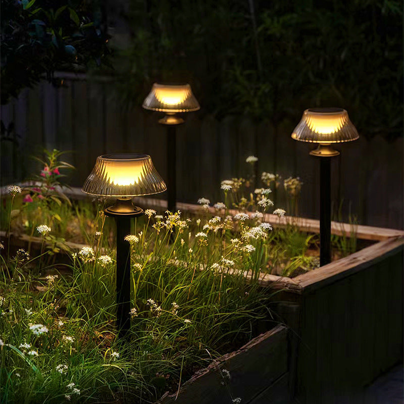 Modern Minimalist Runde Halbkugel Lange Stange Eisen ABS LED Erdstecker Außenlicht Für Garten | Brehn