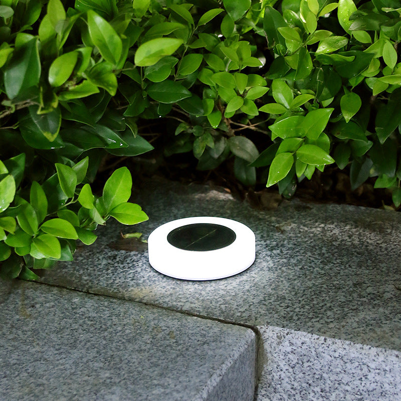 Modern minimalist solar wasserdicht runder Zylinder Kunststoff ABS LED Bodensteckdose Landschaftslicht für den Garten | Brehn