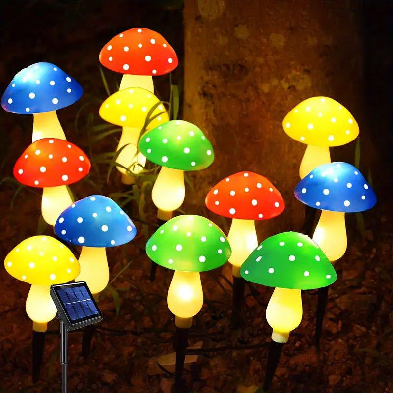 Zeitgenössische kreative wasserdichte Solar-Pilz-Kunststoff-LED-Landschaftsbeleuchtung Außenlichter für den Garten | Brehn