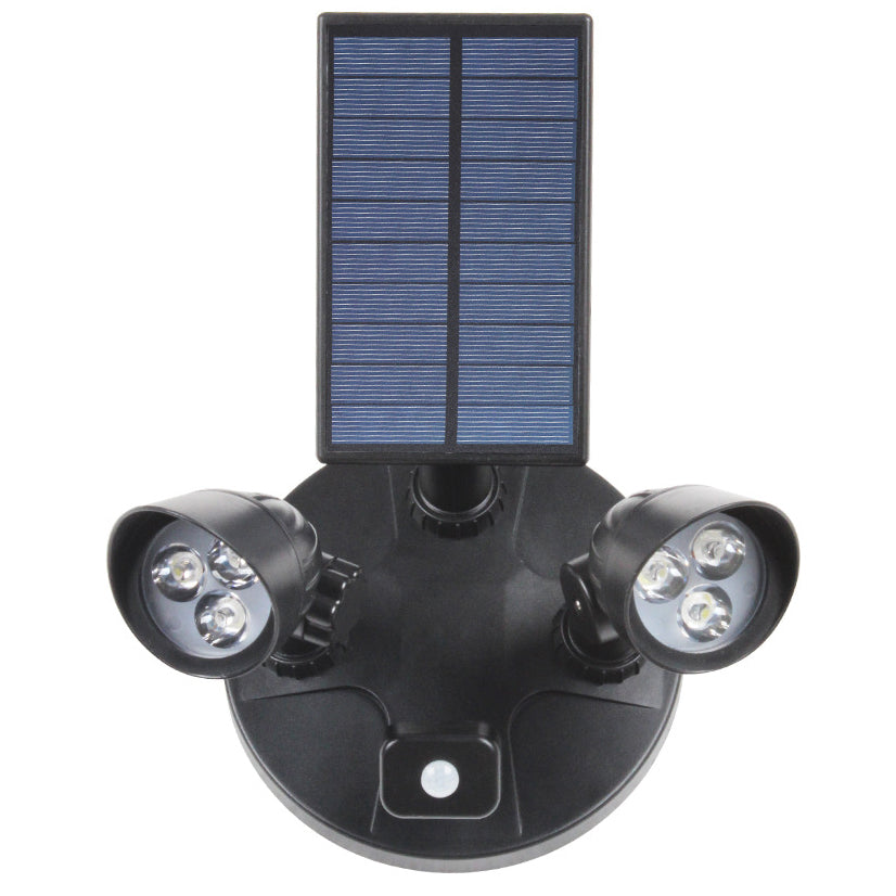 Moderne Einfachheit Solar Wasserdichte ABS PC Überwachungskamera Rotierbare Bewegungsmelder LED Wandleuchte für den Außenbereich | Brehn