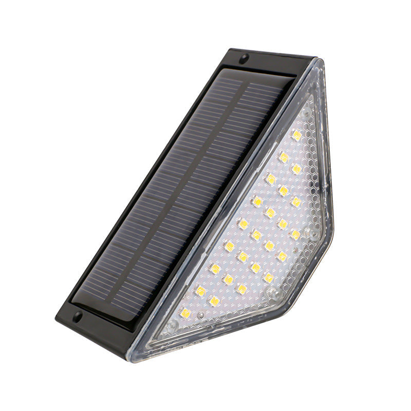 Moderne Einfachheit Solar Wasserdicht ABS PS Dreieck LED Landschaftsbeleuchtung Außenlicht Für Außenpatio | Brehn