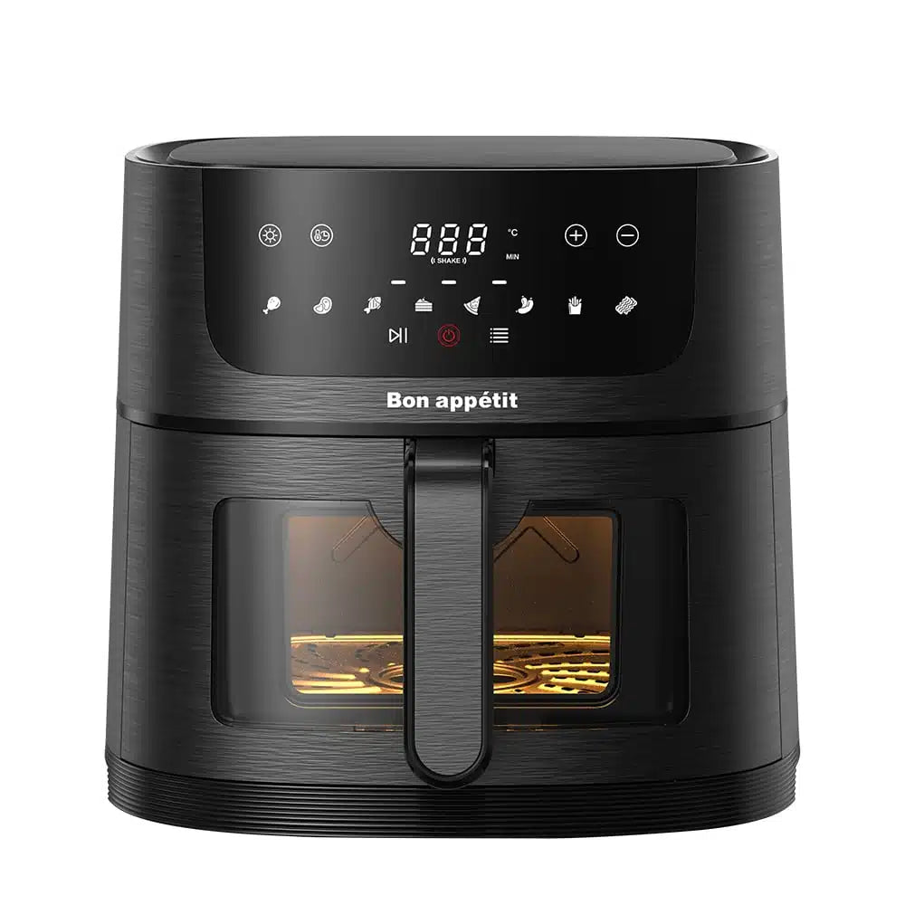 Airfryer 6.0 l. (fettarm: grillen, backen, braten und frittieren) | Brehn