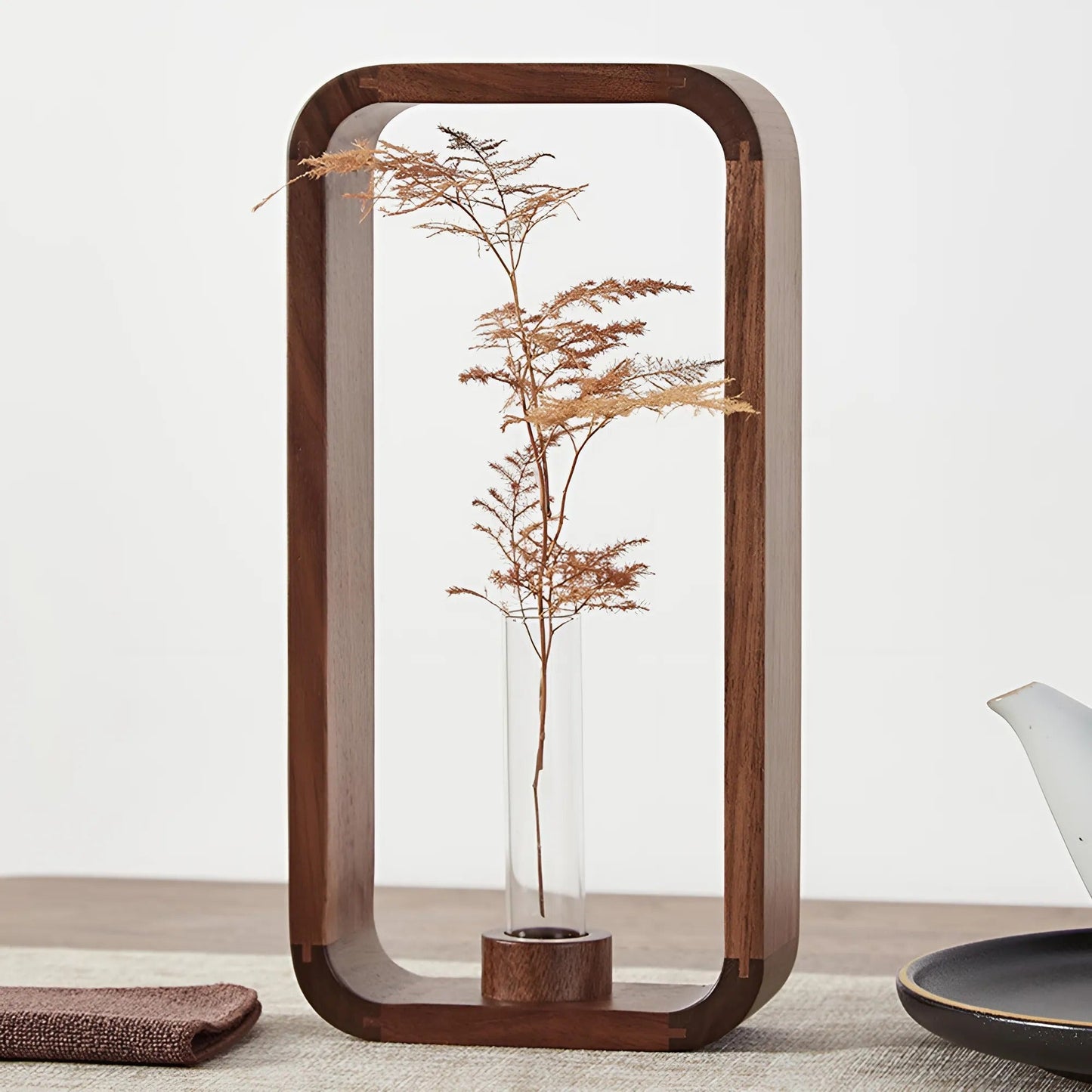 Massivholz-Hydroponik-Pflanzenvase - Rustikales HeMu-Design | Brehn