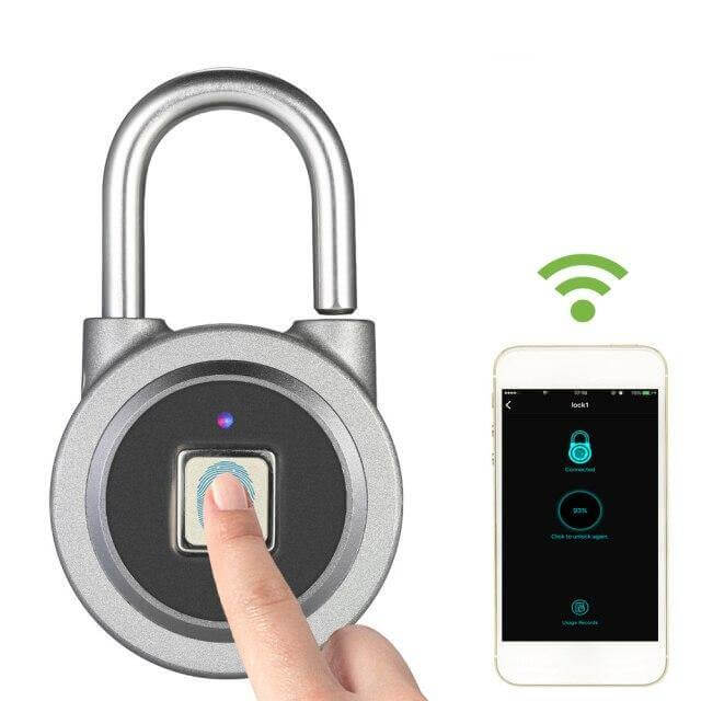 Brehn | Bluetooth biometrisches Fingerabdruckschloss – Schlüsseloses Sicherheitssystem