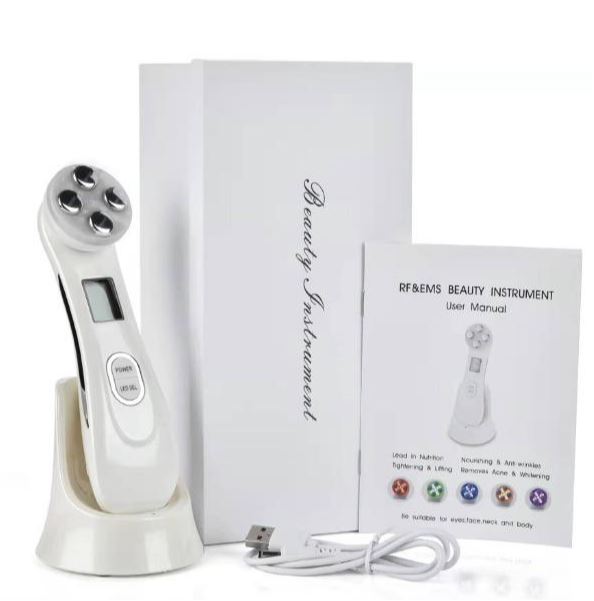 Brehn | 5in1 RF & EMS Radio Mesotherapie Elektroporation Gesicht Schönheitsstift Hautverjüngung & Faltenentferner