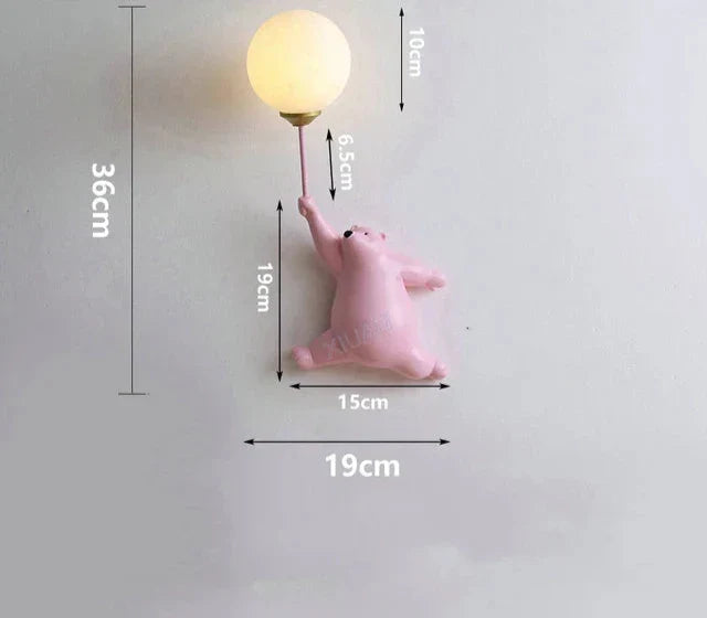 Cartoon Wandleuchte für Kinderzimmer – LED Wandlampe für Kinder | Brehn