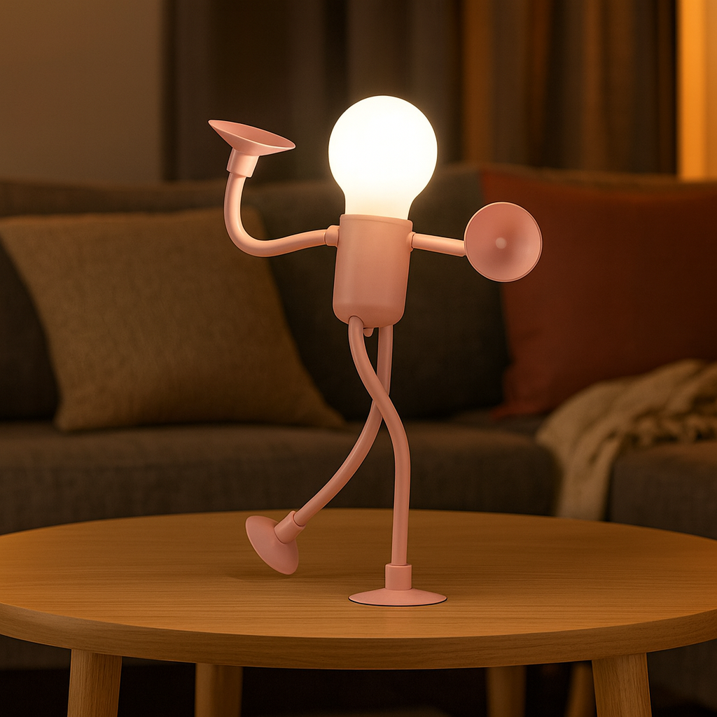 Vivolux | LumiFlex | LED Tischlampe Flexible Kreative Dekoration für Wohnzimmer und Kinderzimmer Energieeffizient Modern 4 Farben