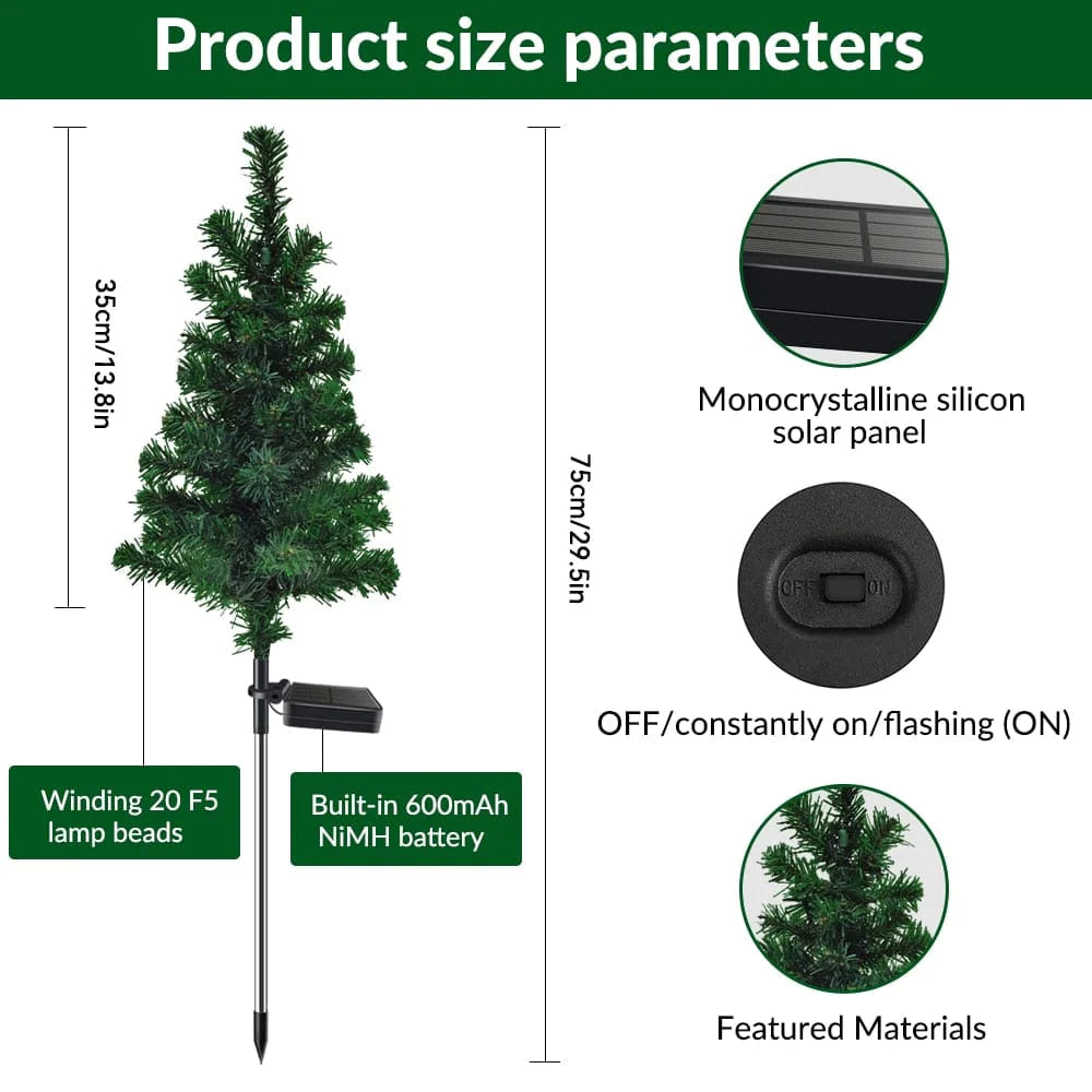 Weihnachtsbaum Solar Gartenlicht | Brehn