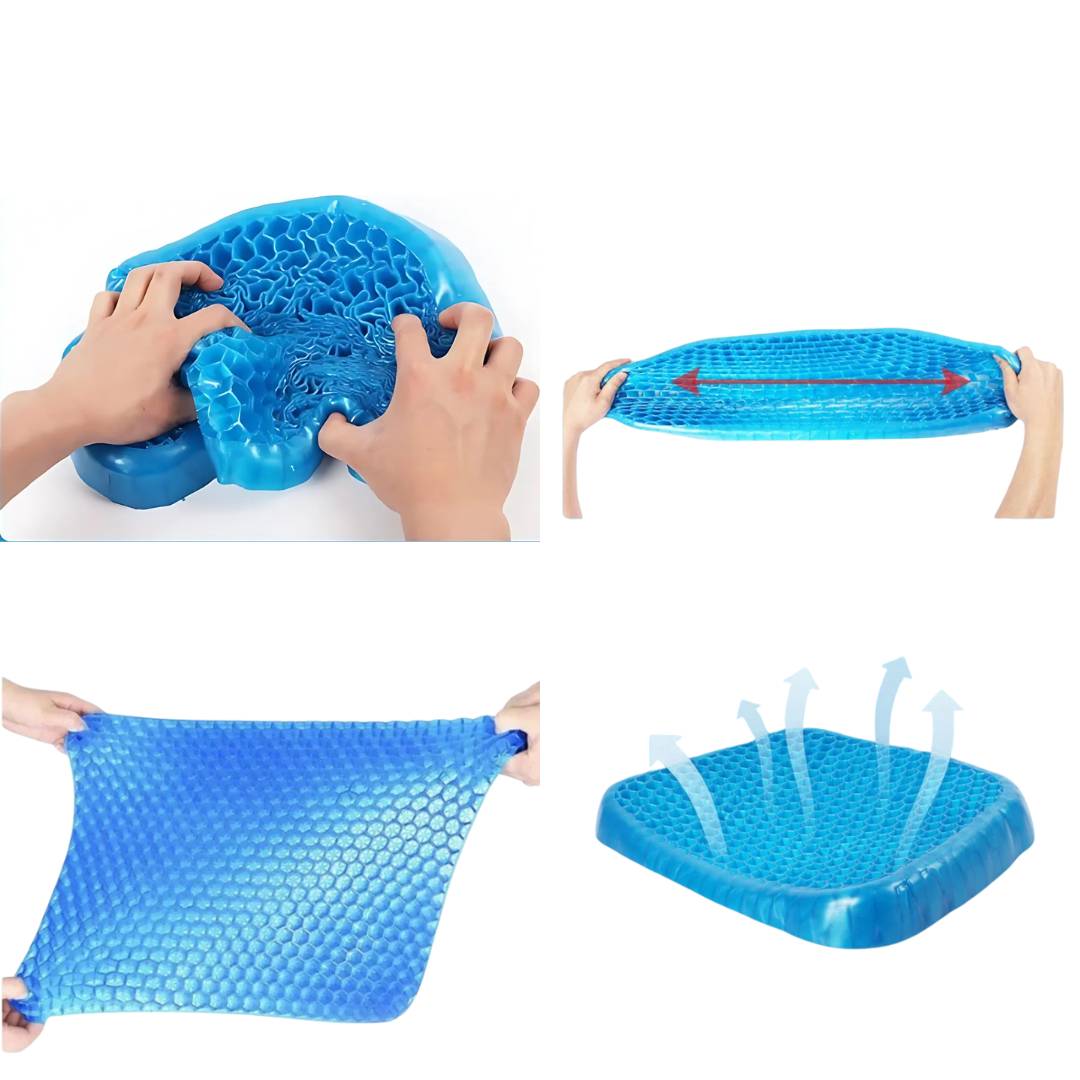 GelRelax Sitzkissen – Orthopädisches Gelkissen für Druckentlastung und Komfort | Brehn