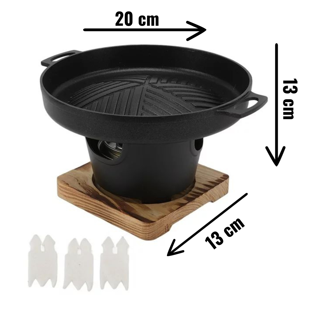 Brehn | GrillMaster Pro - Stilvoller tragbarer Grill für Freizeit im Freien
