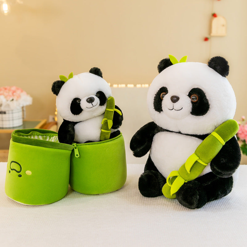 Brehn | Kuscheliger Panda Bambus Versteck Plüschspielzeug