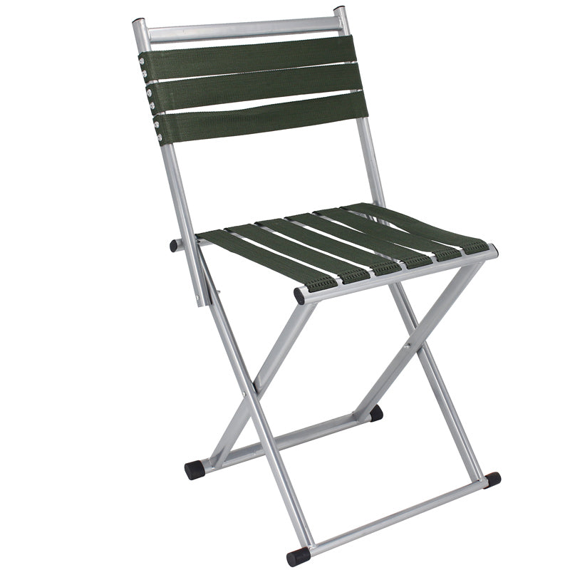 Zeitgenössischer nordischer quadratischer Nylon-Metall klappbarer Campingstuhl Fishing Chair mit Rückenlehne für den Außenbereich Patio | Brehn