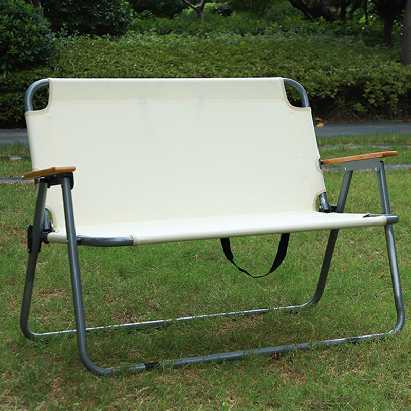 Modern Minimalistische Rechteckige Kohlenstoffstahl Oxford-Gewebe Zusammenklappbarer Campingstuhl Rückenlehne Armlehne Für Garten | Brehn