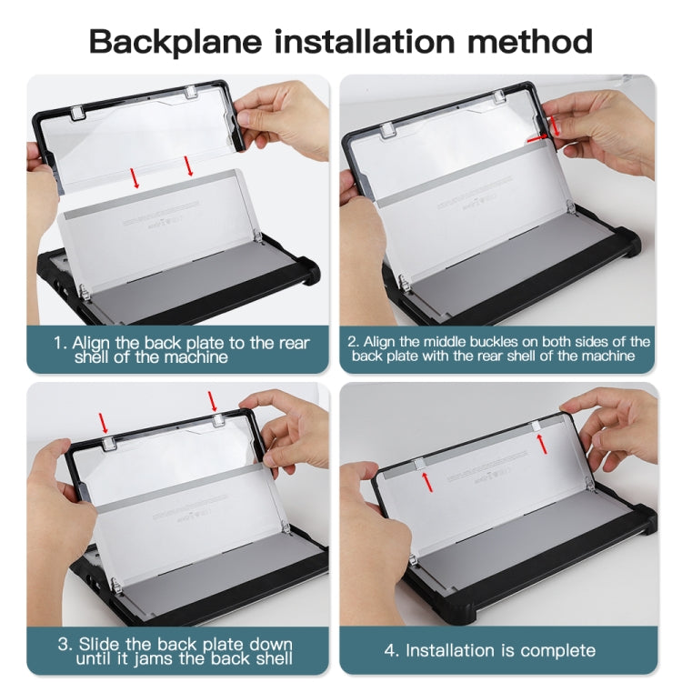 Brehn | Für MicroSoft Surface Pro 4 / 5 / 6 / 7 / 7+ Acrylltransparente Hand- und Schultergurt Laptop-Hülle