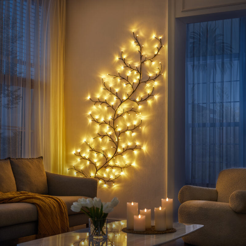 Brehn | Glitterbaum Beleuchtung - Funkelnder Dekorationsbaum für eine magische Atmosphäre