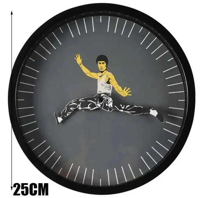 Einzigartige Kung Fu Wanduhr – Leise und stilvoll