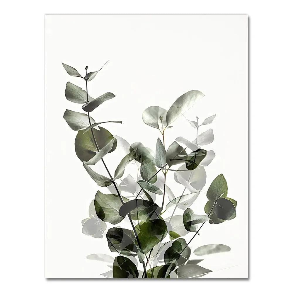 Jeder Neue Tag Eukalyptusgrüne Blätter Wandkunst Feine Kunstleinwanddrucke Inspirierende Zitate Poster Bilder Für Wohnzimmer Zuhause Büro Kunstdeko