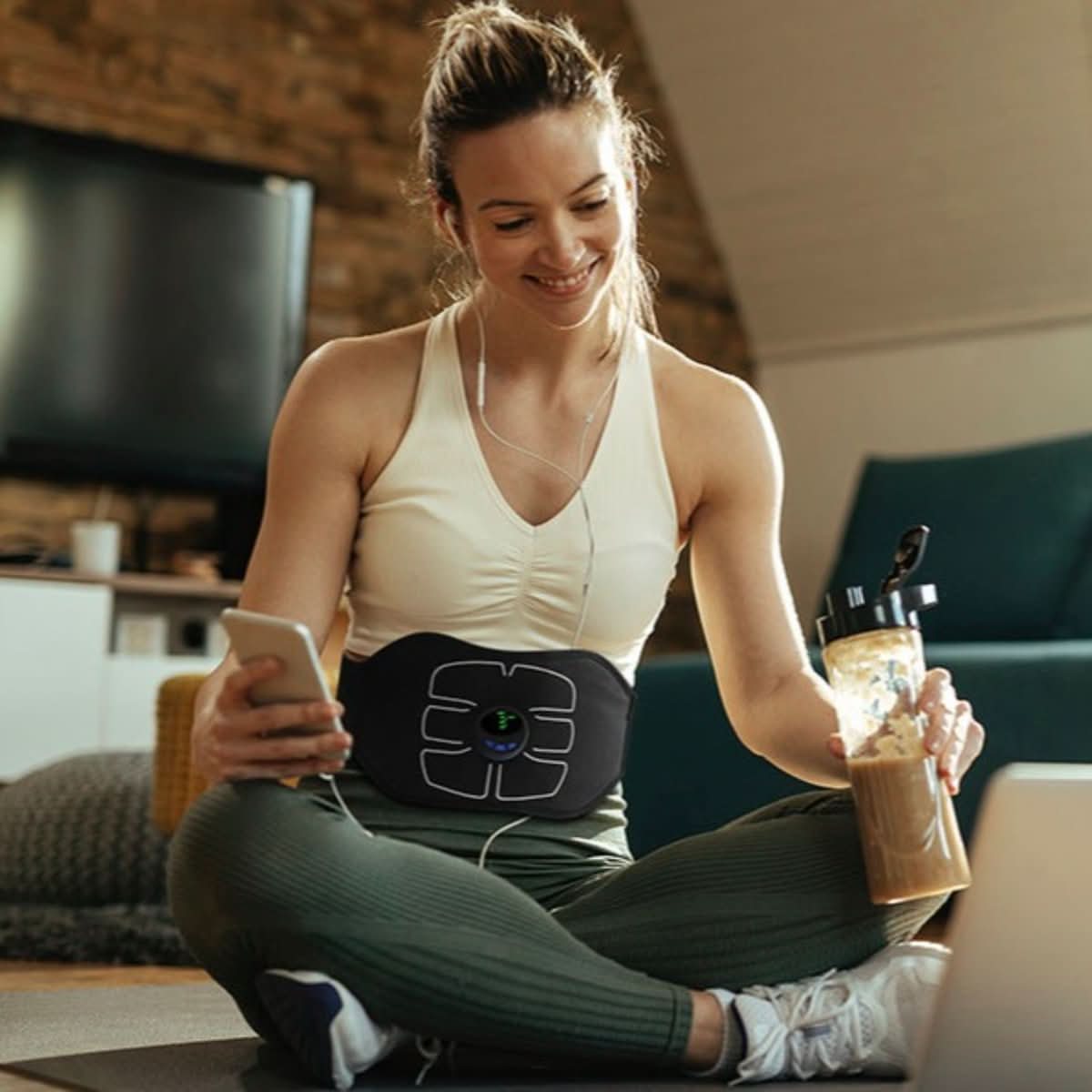 Flextone Sculpt – EMS-Bauchmuskeltrainer für effektives Heimtraining in nur 15 Minuten