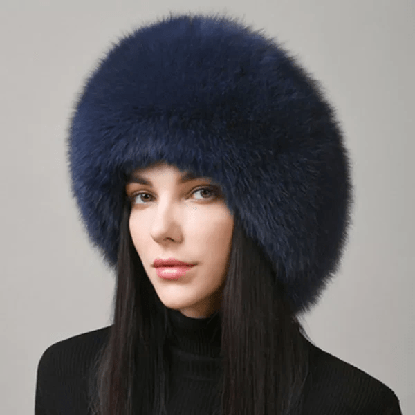 Glaciera Lux Wintermütze | Echtpelzmütze mit Ohrenschützern | Elegante und warme Luxusmütze für Damen