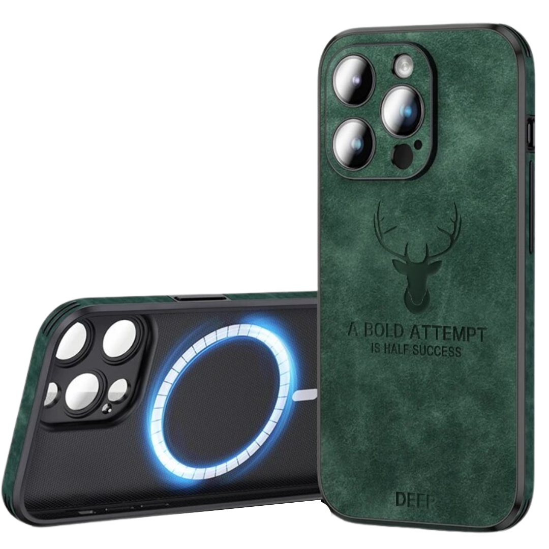 Brehn | Deer - Luxuriöse Leder-iPhone-Hülle mit stilvollem Design und stoßfestem Schutz