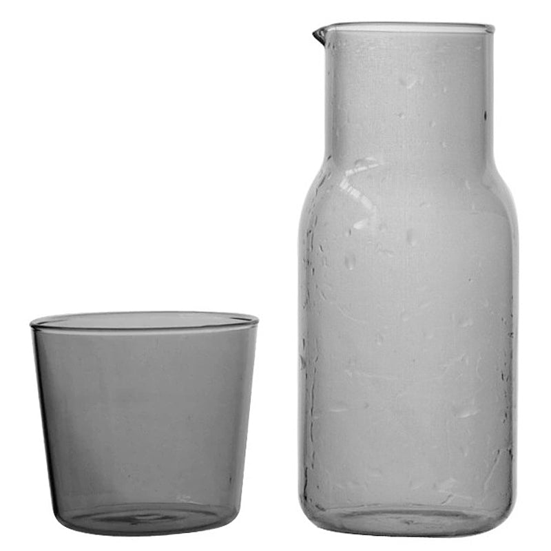 Glas Karaffe & Becher Set – 500ml Borosilikat Wasser Set | Brehn