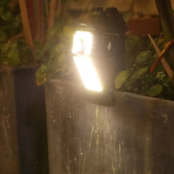 Große Solar-LED-Außenlampe – Mit Clip und Bewegungsmelder